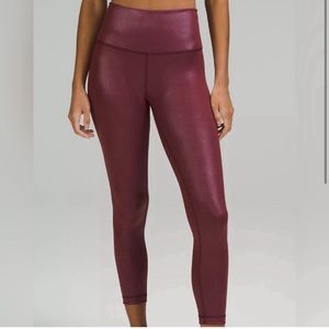 Lululemon Wunder Train High-Rise Tight with Pockets 25"Foil size 2